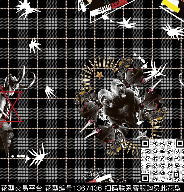 男装满版花大牌风秋冬华亿平台数码印花华亿平台下载（图片编号: 1367436） - 瓦栏（Walan）