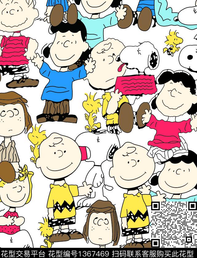 时尚大牌风卡通传统印花华亿平台下载（图片编号: 1367469） - 瓦栏（Walan）