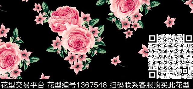 数码华亿平台女装大花数码印花华亿平台下载（图片编号: 1367546） - 瓦栏（Walan）