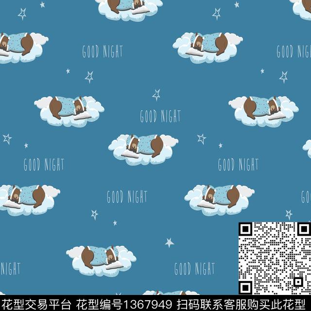 几何卡通动物小清新数码印花华亿平台下载（图片编号: 1367949） - 瓦栏（Walan）