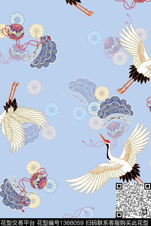 动物花卉复古民族风数码印花华亿平台下载（图片编号: 1368059） - 瓦栏（Walan）