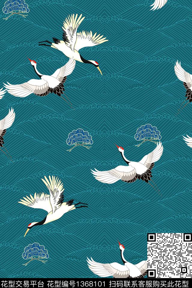 民族风大牌风中国风数码印花华亿平台下载（图片编号: 1368101） - 瓦栏（Walan）