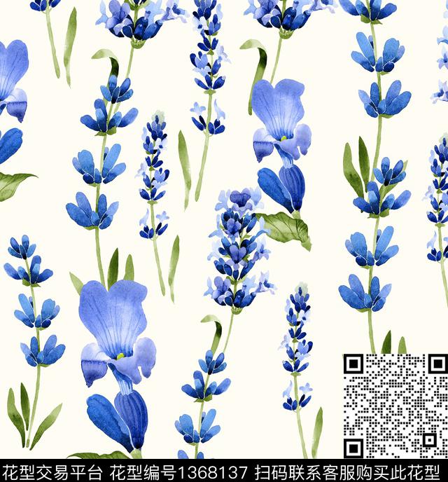 小碎花年轻女性数码印花华亿平台下载（图片编号: 1368137） - 瓦栏（Walan）