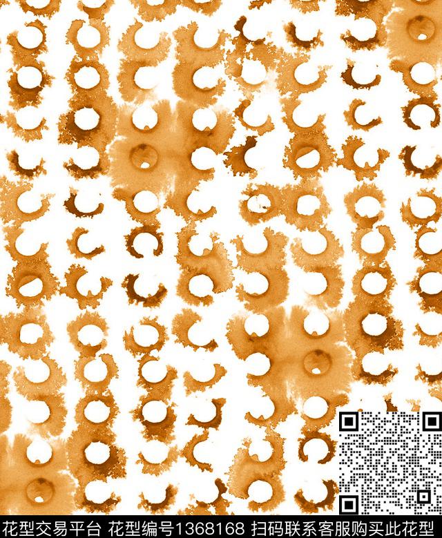 笔触蝴蝶抽象绘画数码印花华亿平台下载（图片编号: 1368168） - 瓦栏（Walan）