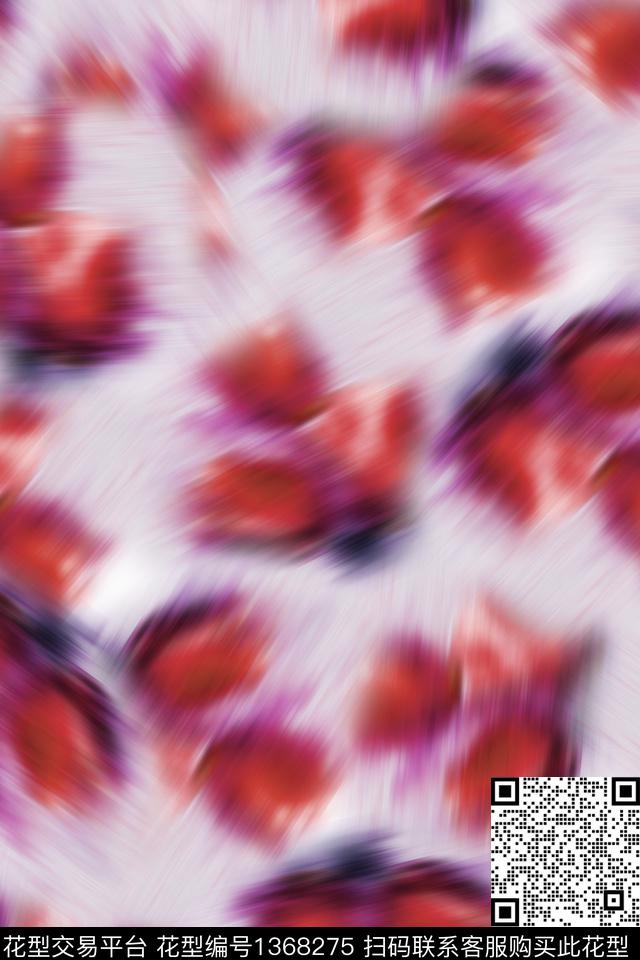 女装花卉柔焦花卉数码印花华亿平台下载（图片编号: 1368275） - 瓦栏（Walan）