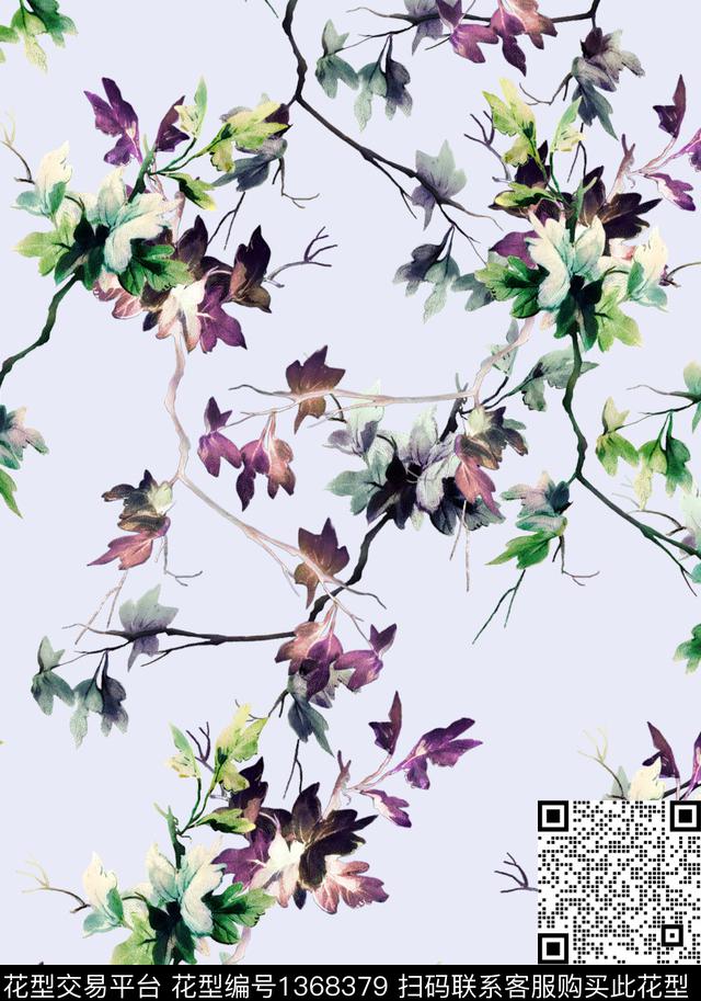 数码华亿平台女装花卉数码印花华亿平台下载（图片编号: 1368379） - 瓦栏（Walan）