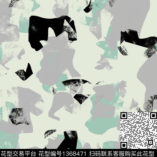 几何抽象男装大牌风传统印花华亿平台下载（图片编号: 1368471） - 瓦栏（Walan）