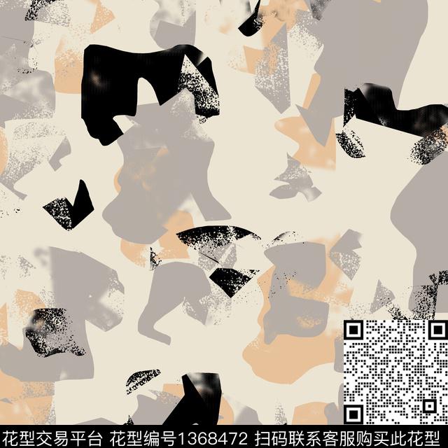 几何抽象男装大牌风传统印花华亿平台下载（图片编号: 1368472） - 瓦栏（Walan）