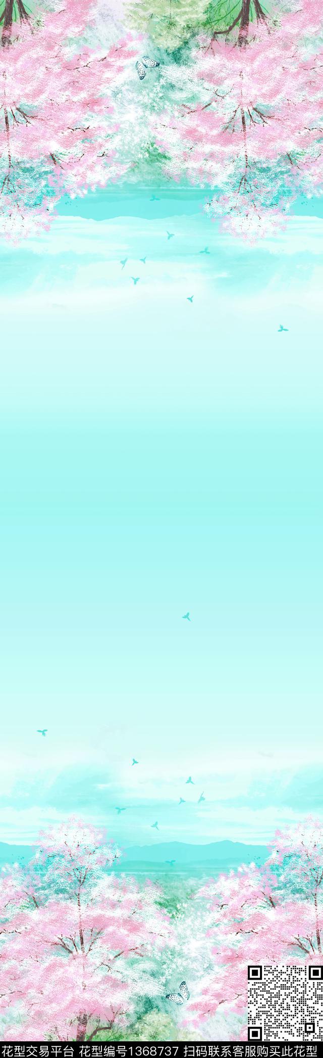 树林数码华亿平台大牌风数码印花华亿平台下载（图片编号: 1368737） - 瓦栏（Walan）