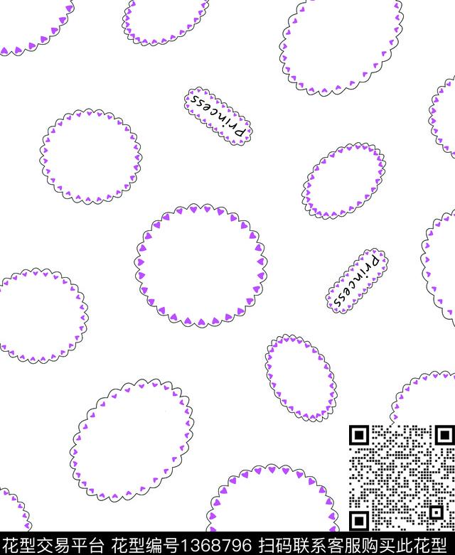 几何字母圆形传统印花华亿平台下载（图片编号: 1368796） - 瓦栏（Walan）