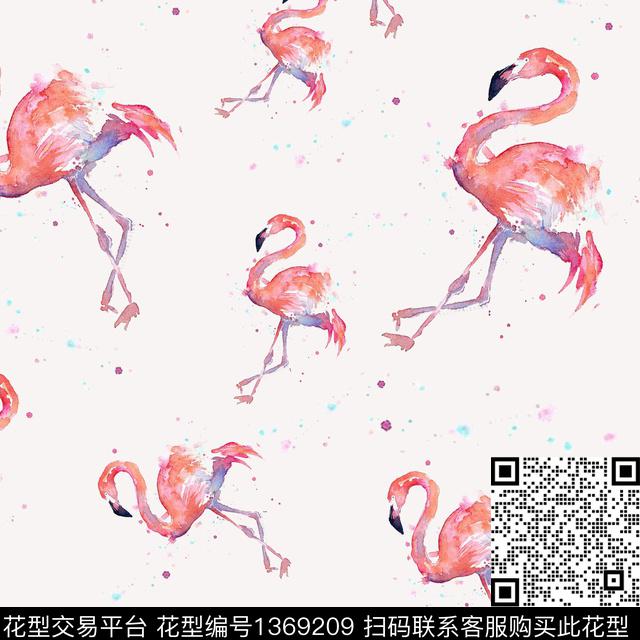 可爱卡通动物趣味数码印花华亿平台下载（图片编号: 1369209） - 瓦栏（Walan）