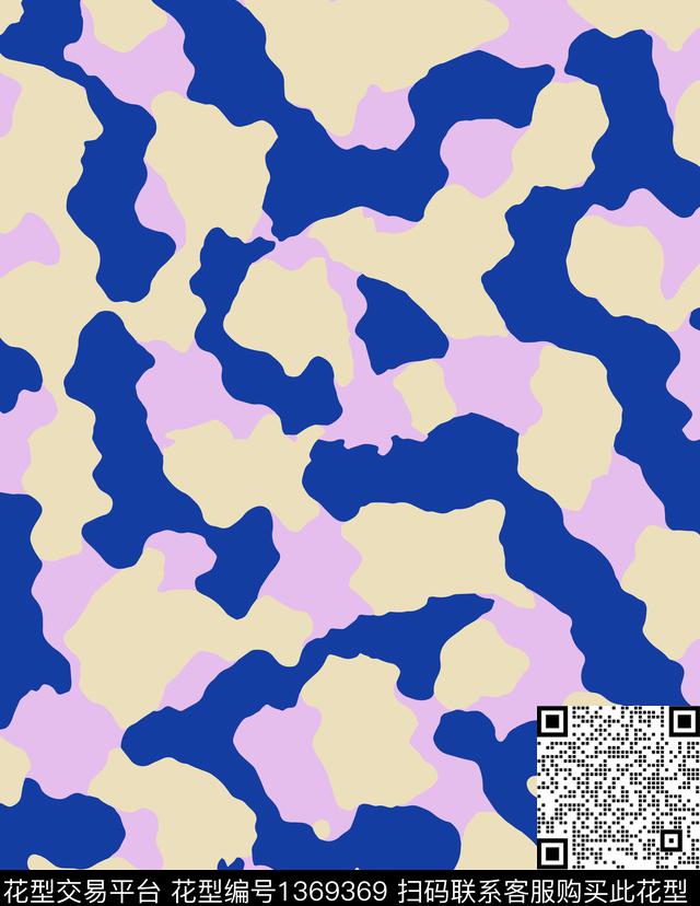 几何裤子迷彩传统印花华亿平台下载（图片编号: 1369369） - 瓦栏（Walan）