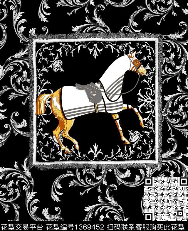 定位花几何男装数码印花华亿平台下载（图片编号: 1369452） - 瓦栏（Walan）