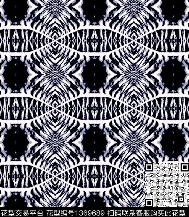 男装满版花抽象男装扎染华亿平台数码印花华亿平台下载（图片编号: 1369689） - 瓦栏（Walan）