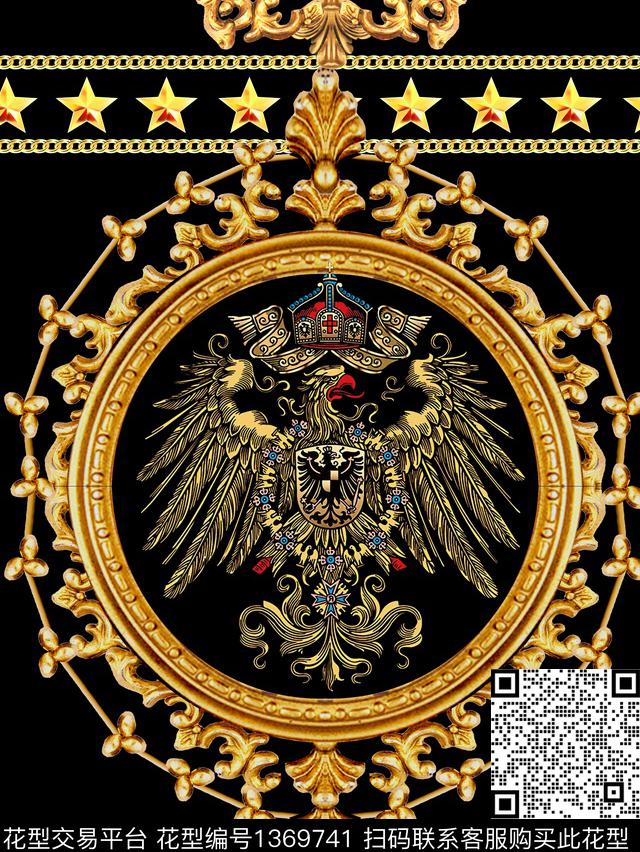 时尚星星大牌男装传统印花华亿平台下载（图片编号: 1369741） - 瓦栏（Walan）