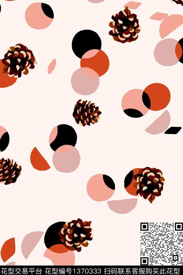 几何大牌风休闲数码印花华亿平台下载（图片编号: 1370333） - 瓦栏（Walan）