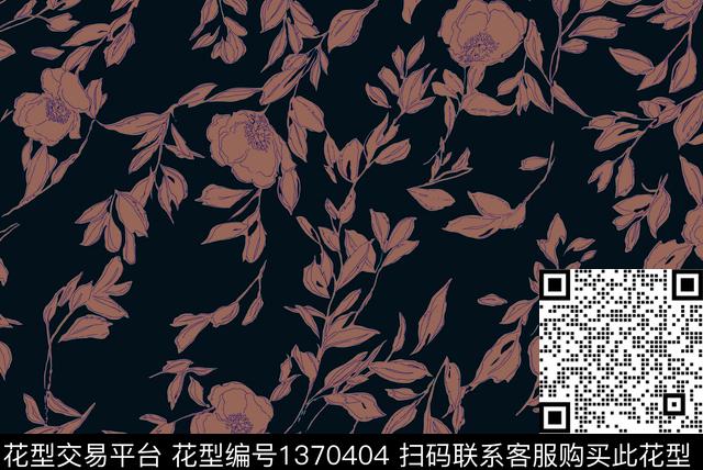 花卉大牌风小碎花数码印花华亿平台下载（图片编号: 1370404） - 瓦栏（Walan）