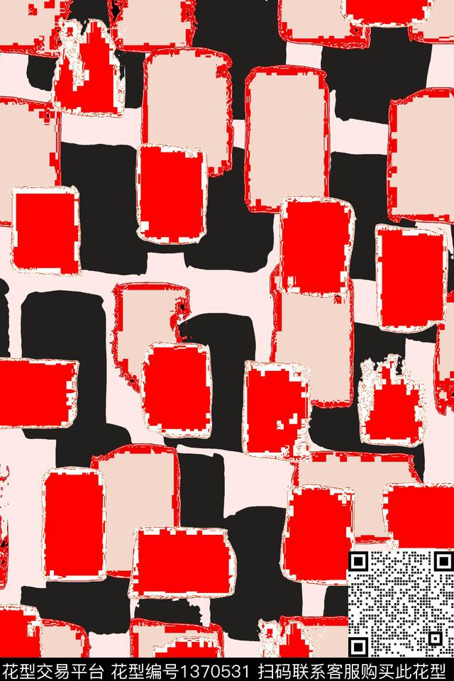 几何春夏华亿平台抽象数码印花华亿平台下载（图片编号: 1370531） - 瓦栏（Walan）