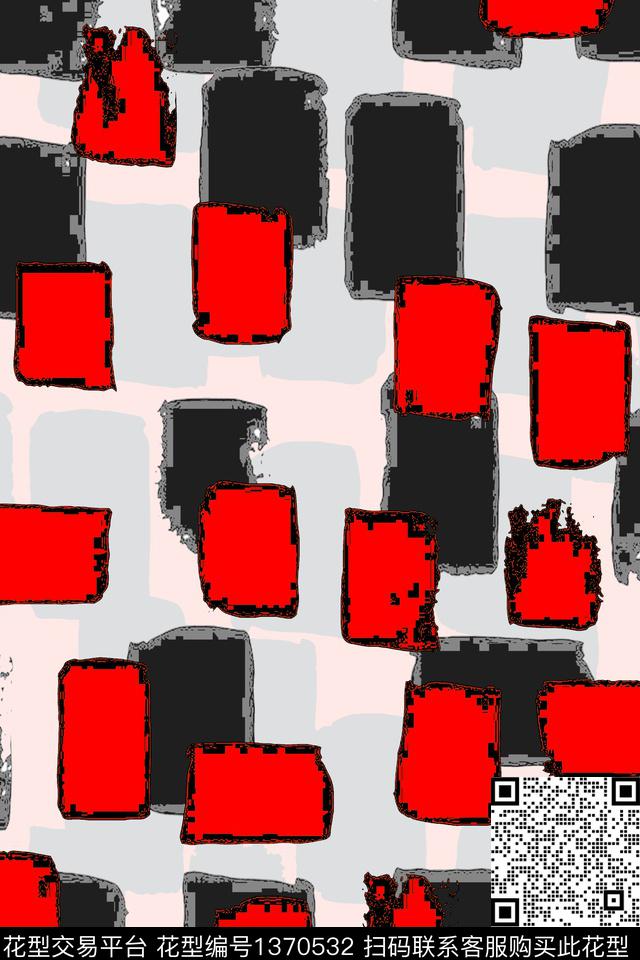 几何春夏华亿平台抽象数码印花华亿平台下载（图片编号: 1370532） - 瓦栏（Walan）