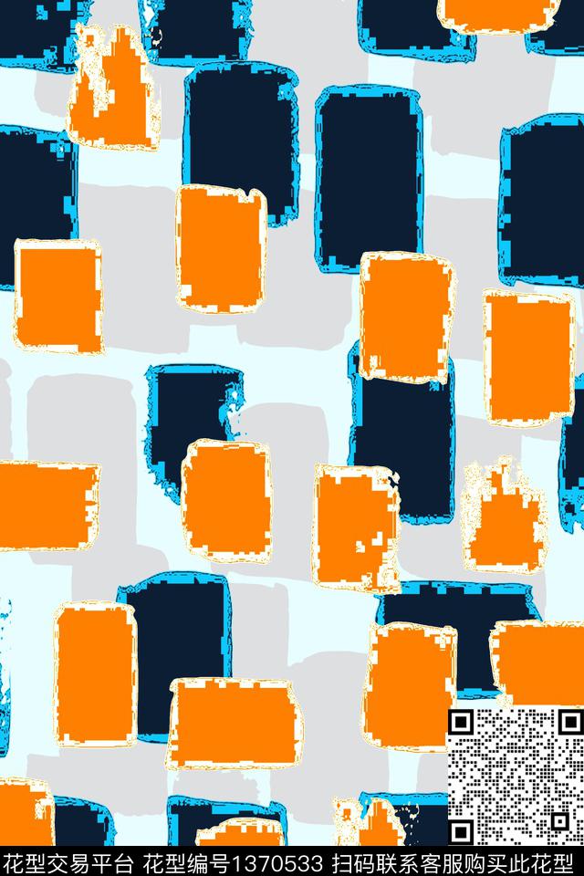 几何春夏华亿平台抽象数码印花华亿平台下载（图片编号: 1370533） - 瓦栏（Walan）