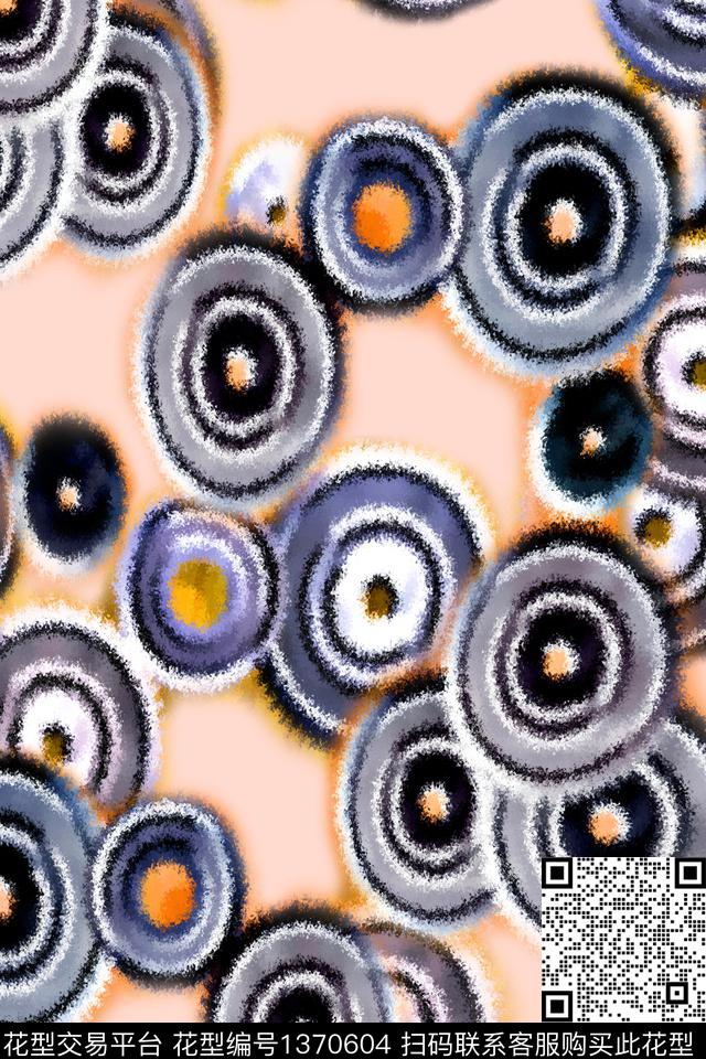 清爽底花卉春夏华亿平台几何数码印花华亿平台下载（图片编号: 1370604） - 瓦栏（Walan）