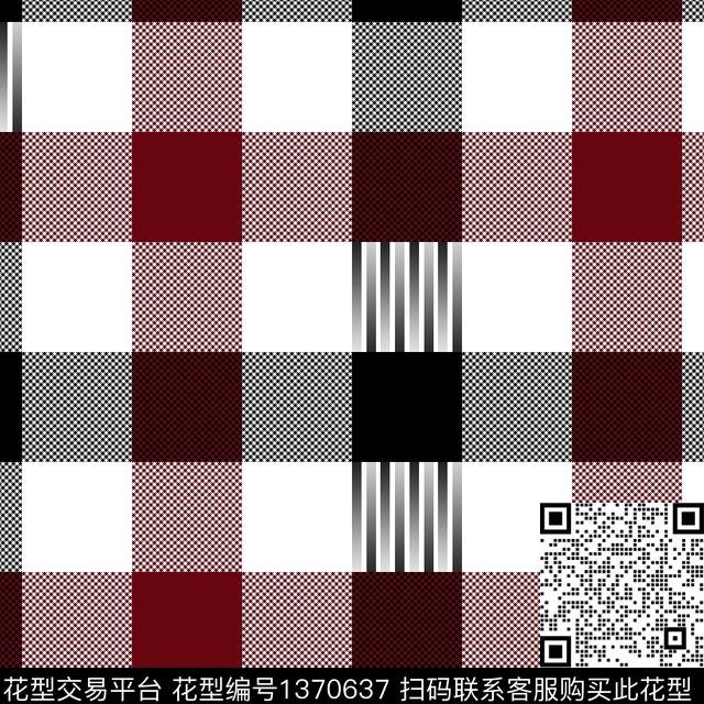 格子商务大牌风数码印花华亿平台下载（图片编号: 1370637） - 瓦栏（Walan）