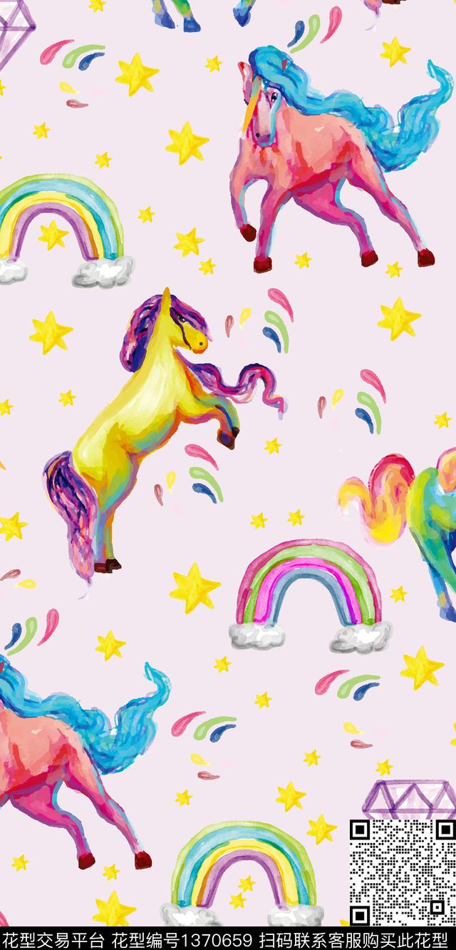 动物花卉可爱大牌风数码印花华亿平台下载（图片编号: 1370659） - 瓦栏（Walan）