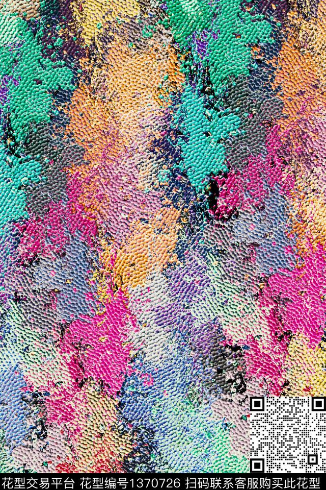 抽象男装户外家居服数码印花华亿平台下载（图片编号: 1370726） - 瓦栏（Walan）