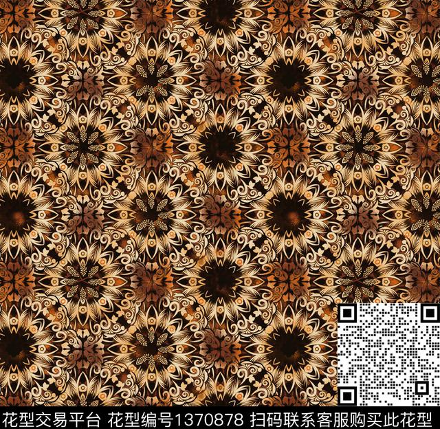 女装波西米亚大牌风数码印花华亿平台下载（图片编号: 1370878） - 瓦栏（Walan）