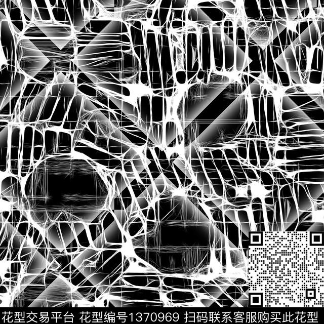 时尚几何大牌风数码印花华亿平台下载（图片编号: 1370969） - 瓦栏（Walan）