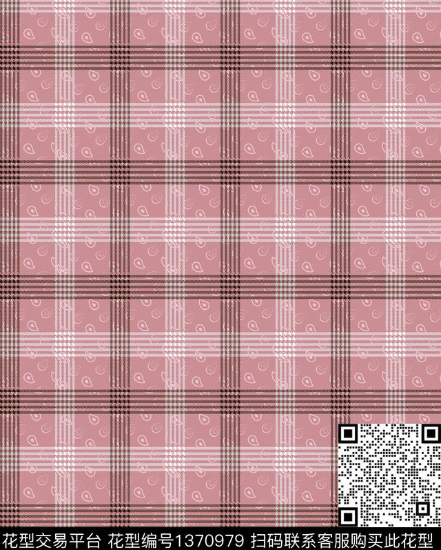 时尚格子小碎花传统印花华亿平台下载（图片编号: 1370979） - 瓦栏（Walan）