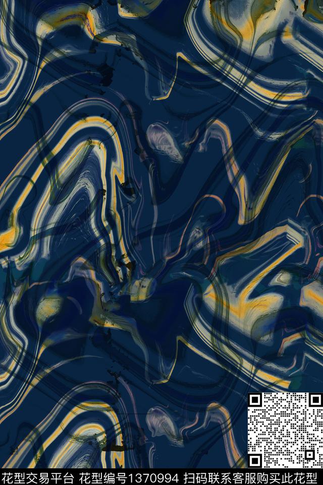 肌理抽象男装大牌风数码印花华亿平台下载（图片编号: 1370994） - 瓦栏（Walan）