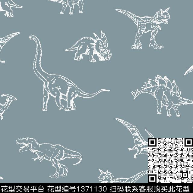 恐龙童装男装数码印花华亿平台下载（图片编号: 1371130） - 瓦栏（Walan）