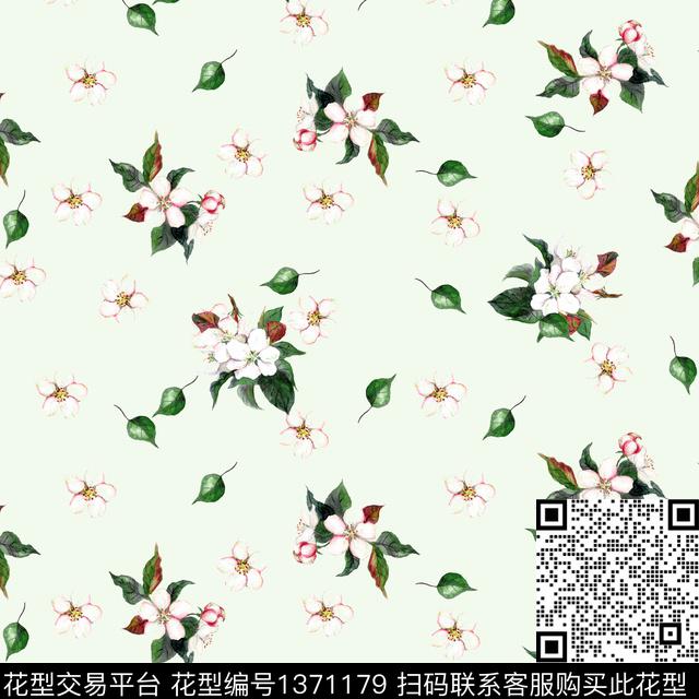 时尚大牌风素雅数码印花华亿平台下载（图片编号: 1371179） - 瓦栏（Walan）