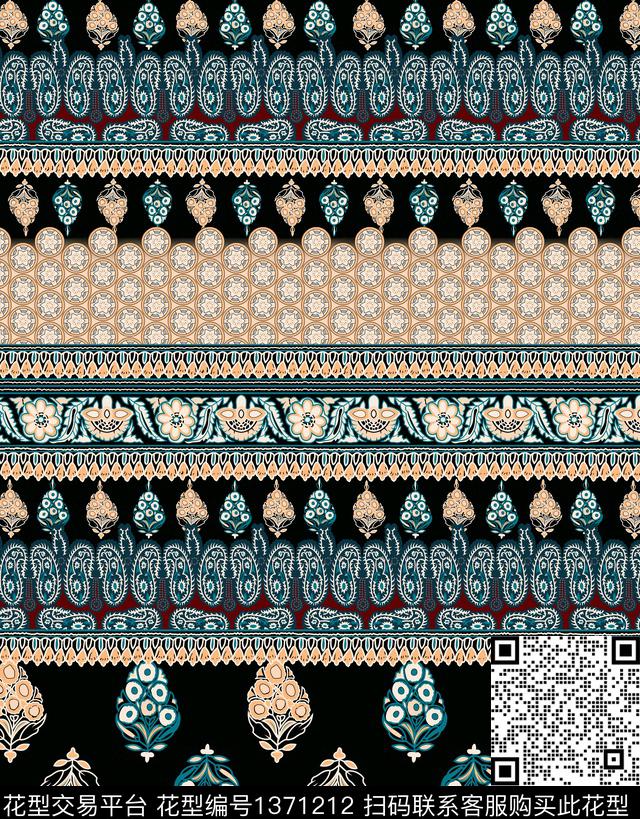 女装民族风佩斯利传统印花华亿平台下载（图片编号: 1371212） - 瓦栏（Walan）
