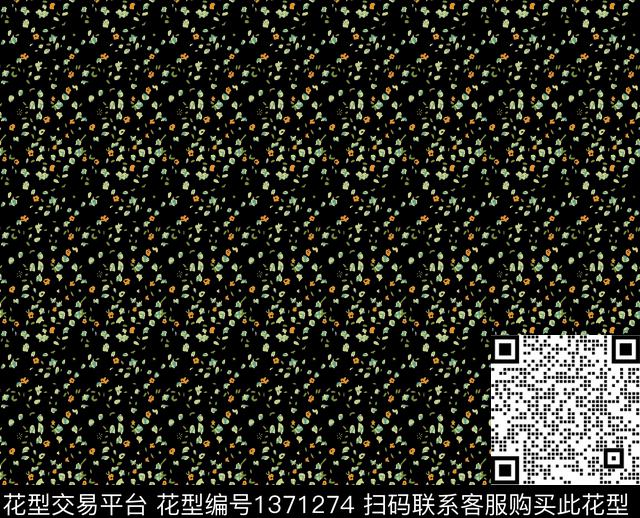 趋势华亿平台小碎花传统印花华亿平台下载（图片编号: 1371274） - 瓦栏（Walan）