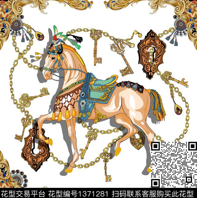 定位花炫彩时尚数码印花华亿平台下载（图片编号: 1371281） - 瓦栏（Walan）