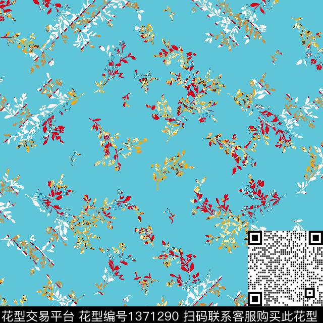 几何方巾小碎花传统印花华亿平台下载（图片编号: 1371290） - 瓦栏（Walan）