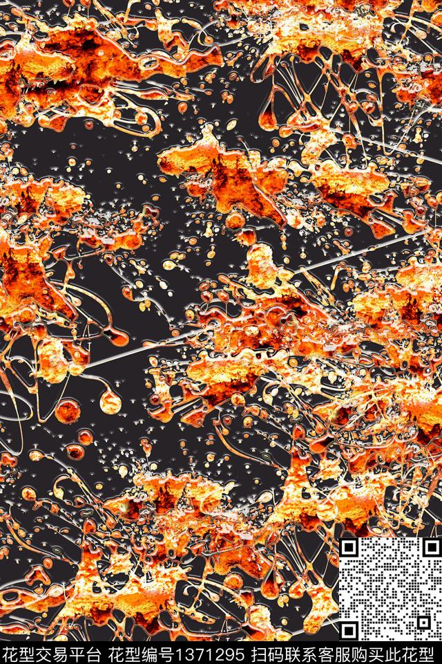 抽象男装户外家居服数码印花华亿平台下载（图片编号: 1371295） - 瓦栏（Walan）