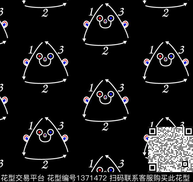 几何字母卡通传统印花华亿平台下载（图片编号: 1371472） - 瓦栏（Walan）