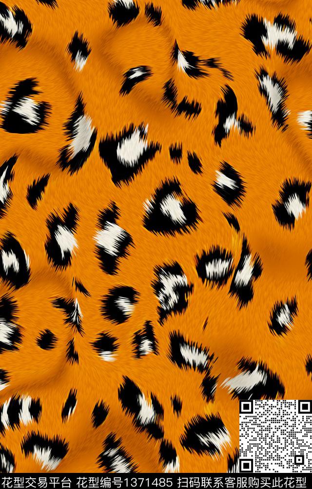 豹纹纹理抽象数码印花华亿平台下载（图片编号: 1371485） - 瓦栏（Walan）