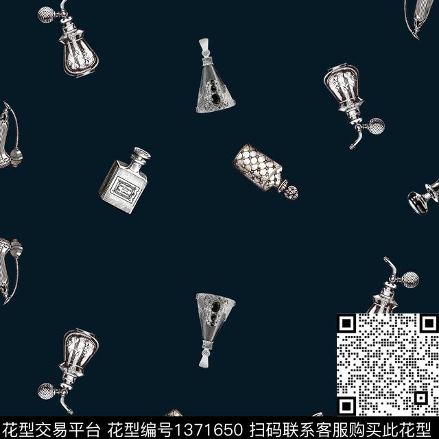 时尚香水瓶大牌风数码印花华亿平台下载（图片编号: 1371650） - 瓦栏（Walan）