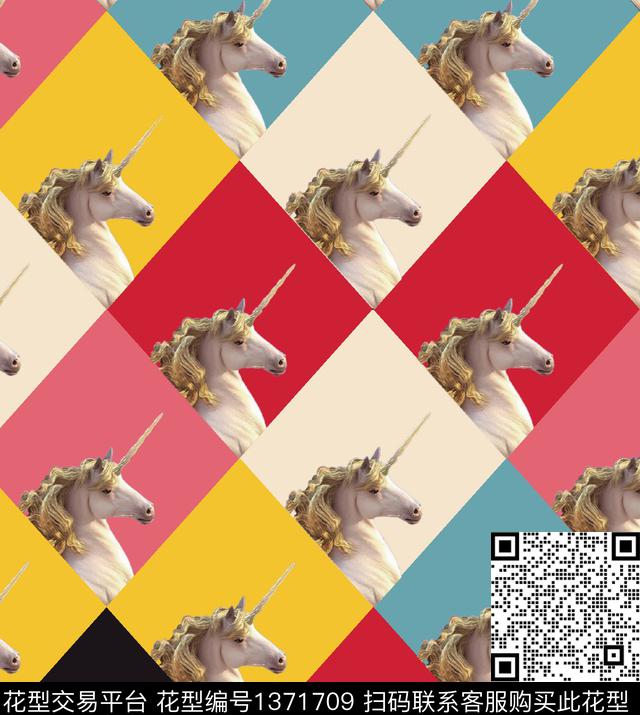 几何女装抽象数码印花华亿平台下载（图片编号: 1371709） - 瓦栏（Walan）