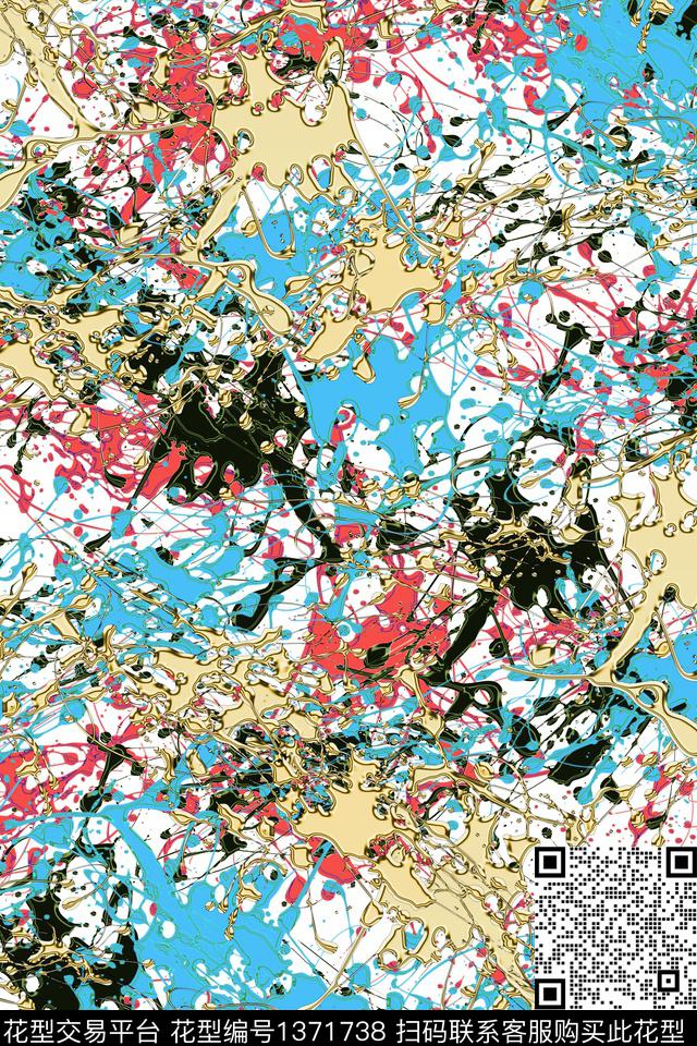 抽象男装户外家居服传统印花华亿平台下载（图片编号: 1371738） - 瓦栏（Walan）