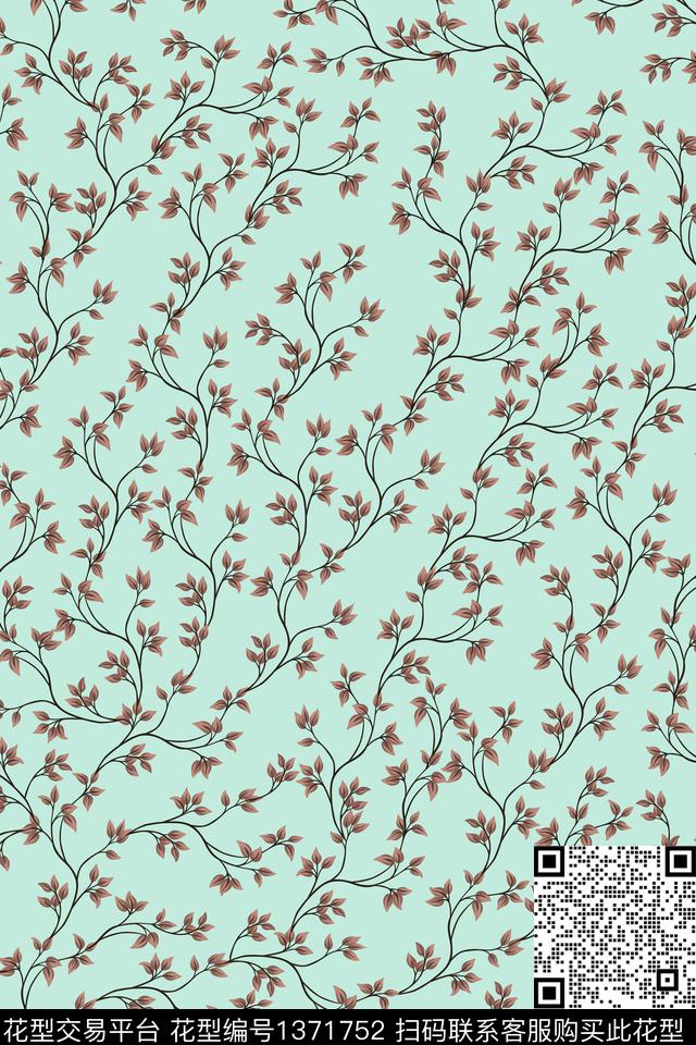 大牌风小清新小碎花数码印花华亿平台下载（图片编号: 1371752） - 瓦栏（Walan）