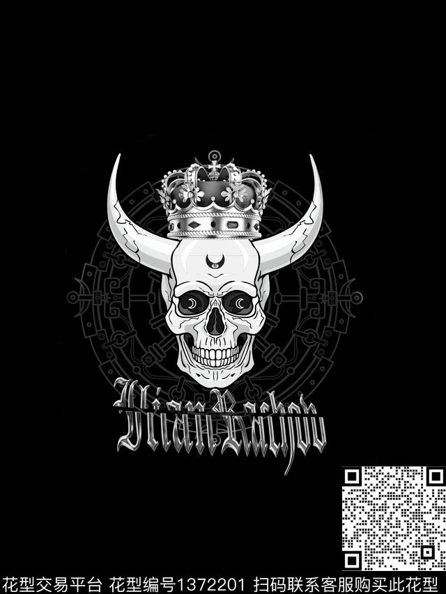 时尚黑白华亿平台男装传统印花华亿平台下载（图片编号: 1372201） - 瓦栏（Walan）