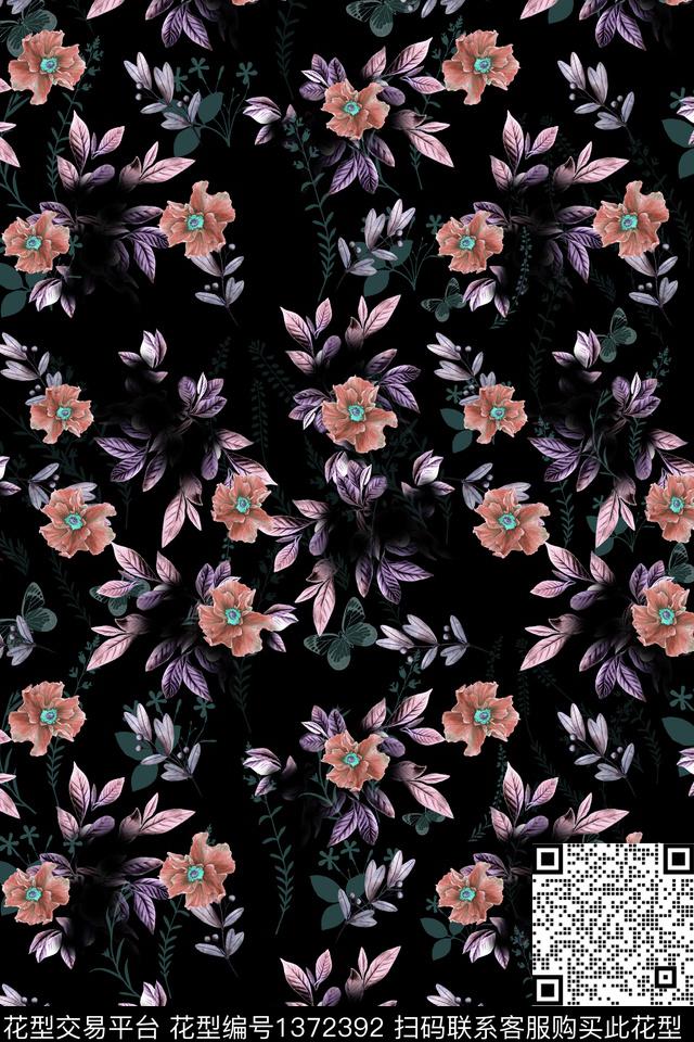 连衣裙小清新棉麻传统印花华亿平台下载（图片编号: 1372392） - 瓦栏（Walan）