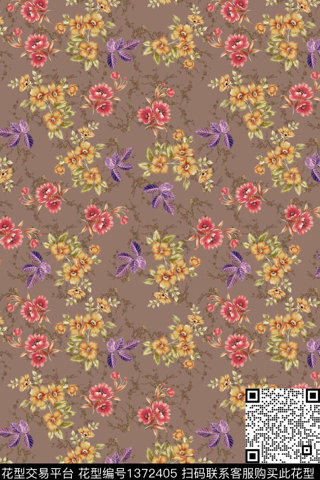 连衣裙小清新棉麻传统印花华亿平台下载（图片编号: 1372405） - 瓦栏（Walan）