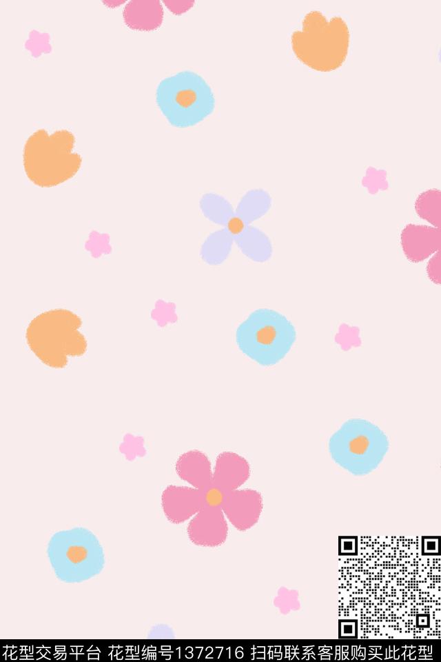 童装花卉小碎花数码印花华亿平台下载（图片编号: 1372716） - 瓦栏（Walan）