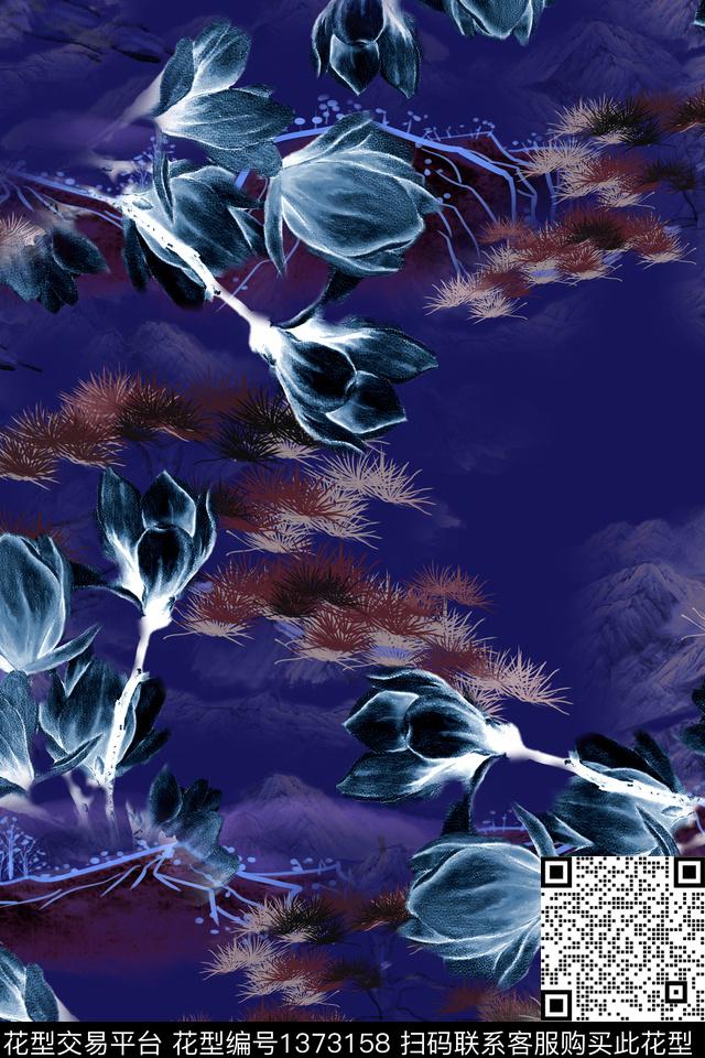 连衣裙女装复古传统印花华亿平台下载（图片编号: 1373158） - 瓦栏（Walan）